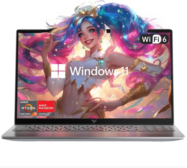 ACEMAGIC AMD Laptop,AMD Ryzen 7 5825U(8C/16T), Radeon RX Vega 8 Graphics,15.6“FHD Display,16GB RAM 512GB NVMe SSD Laptop Computer with Numeric KB,Type_C (Full Function),WiFi 6, 54Wh Battery
