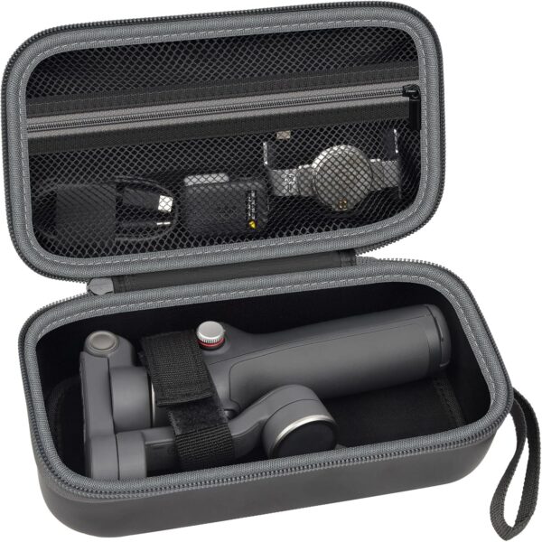 ALKOO Case Compatible with DJI Osmo Mobile 7/7P Smartphone Gimbal – Travel Storage Holder Bag for 3-Axis Stabilizer, Extension Rod, Phone Clamp & Tripod – Pouch Only