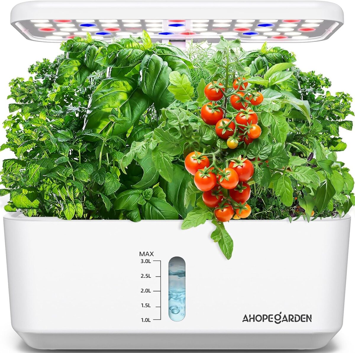 Ahopegarden Indoor Garden Hydroponics Growing System: 10 Pods Plant Germination Kit Aeroponic Herb Vegetable Growth Lamp Countertop with LED Grow Light – Hydrophonic Planter Grower Harvest Lettuce