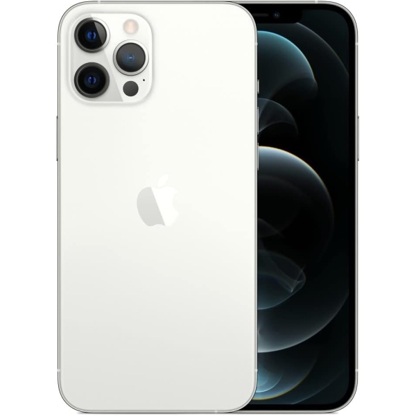 Apple iPhone 12 Pro Max 5G, US Version, 256GB, Silver – Unlocked (Renewed)