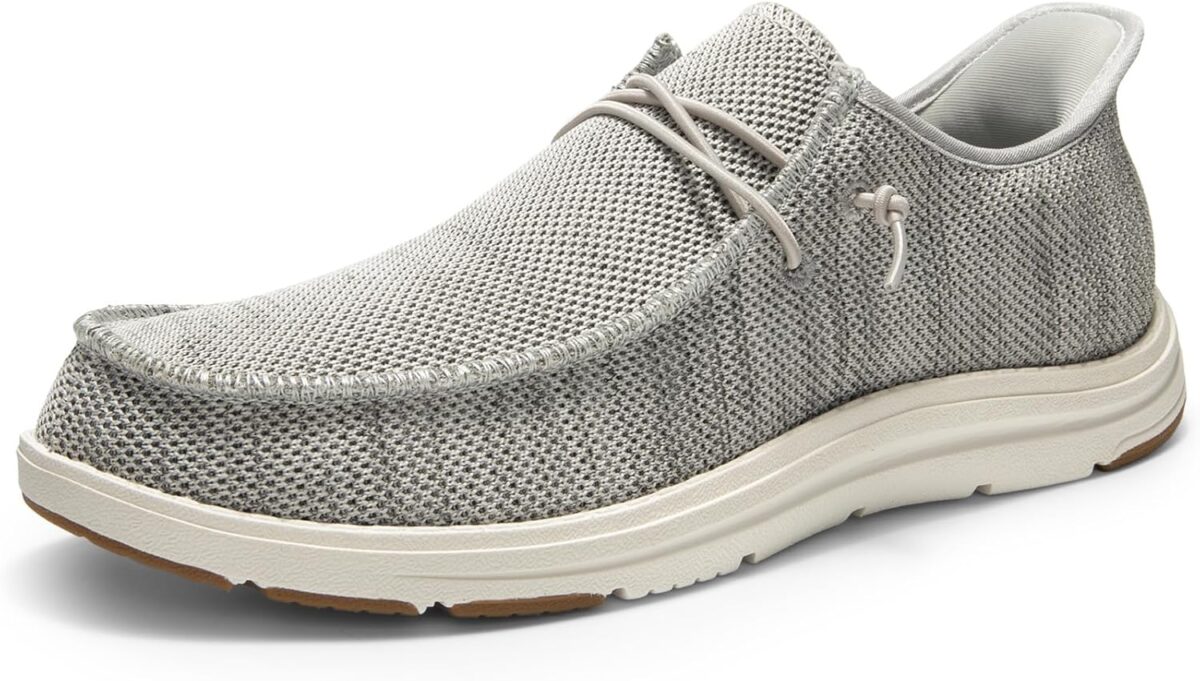 Bruno Marc Hands Free Mens Casual Loafers, Men’s Stretch Lace Up Slip On Shoes, Arch Support Non Slip Barefoot Shoes for Men, Comfortable & Light-Weight