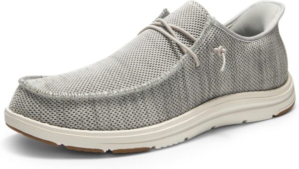 Bruno Marc Hands Free Mens Casual Loafers, Men’s Stretch Lace Up Slip On Shoes, Arch Support Non Slip Barefoot Shoes for Men, Comfortable & Light-Weight