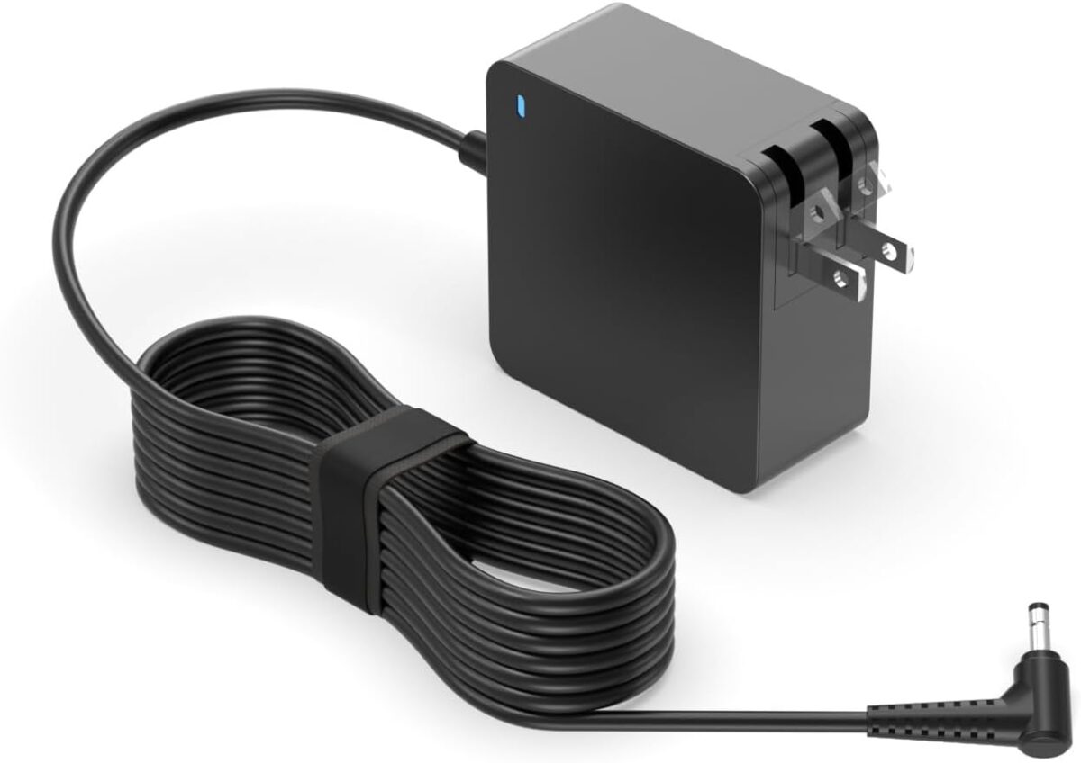Charger for Lenovo Laptop – Ideapad 3 1 5 S340 S145 330 320 310, Flex 5, V14 V15 V17, (UL Safety Certified)- Upgraded Version, Foldable Plug, Lengthened Power Cable, Charging Light, 65W 45W