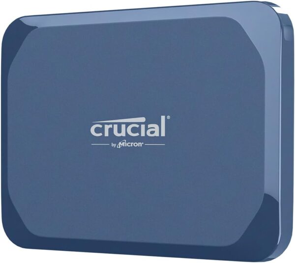 Crucial X10 8TB Portable SSD, Up to 2,100MB/s, USB 3.2 USB-C, External Solid State Drive, Compatible with Windows, Mac & Android, Durable Storage for Games, Photos & Files, Blue – CT8000X10SSD9-02
