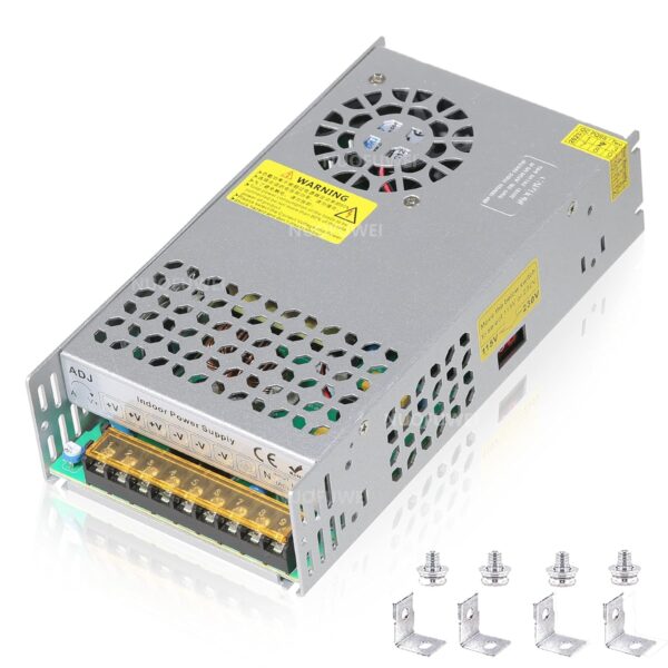 DC 12V 50A 600W Power Supply – 110V AC to 12V DC Converter for Motor, Pump, CCTV, Security Camera, Car Stereo, 3D Printer and More
