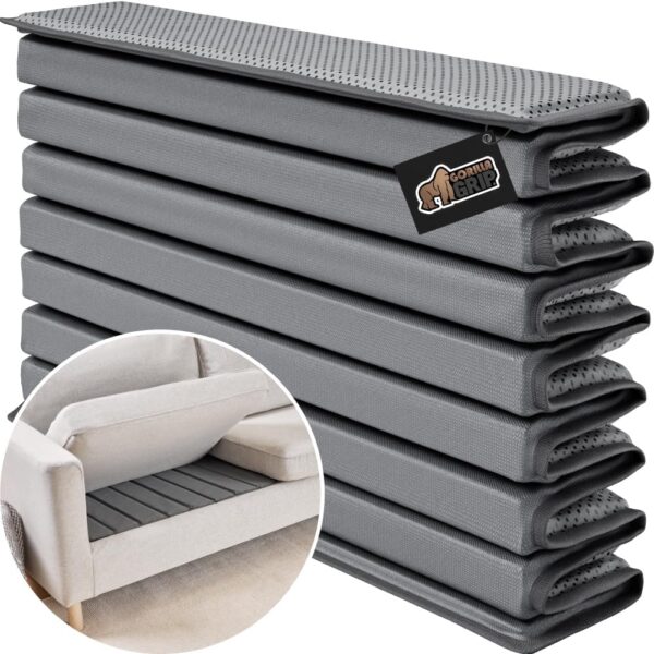 GORILLA GRIP Heavy Duty Couch Cushion Support Board to Fix Sagging Sofas, 21.5 x 78 Oversized Sofa, Thick Plywood Boards Add Strong Seat Supports, Stay in Place Replacement Stuffing Under Couches Gray