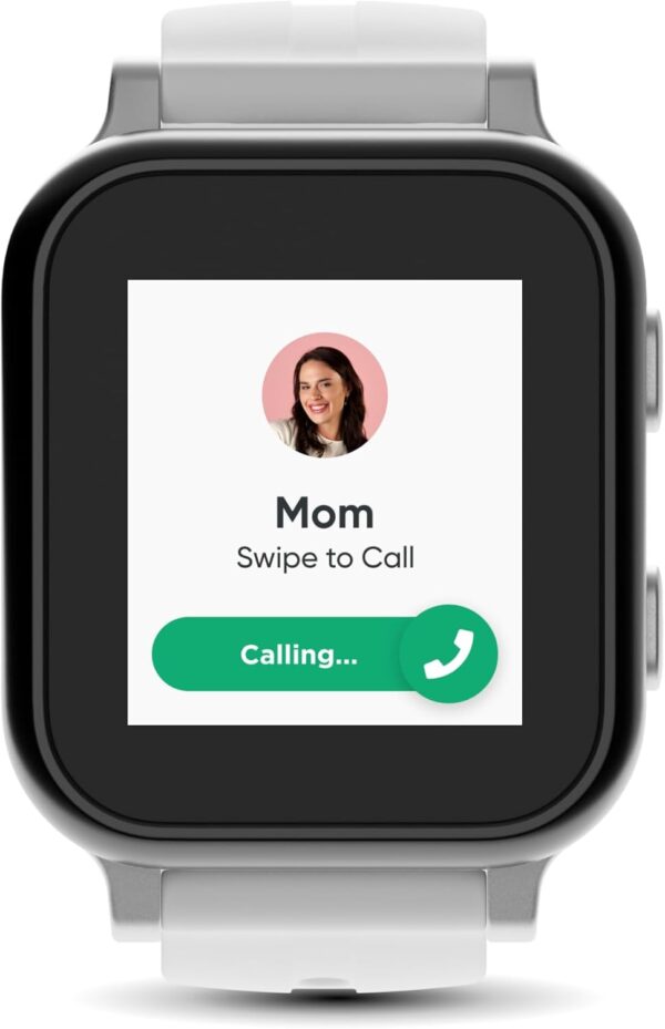 Gabb Watch 3e – GPS Tracker for Kids, Digital Smart Watch, No Social Media or Internet, Fees Required (Silver)