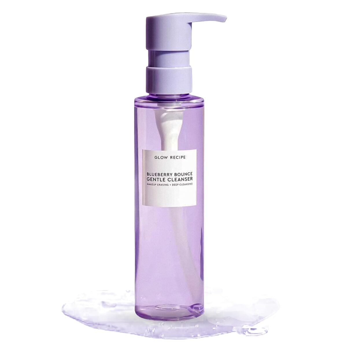 Glow Recipe Blueberry Bounce Exfoliating Face Wash – Foaming Facial Cleanser, Makeup Remover & Clarifying Mask – Hydrating Hyaluronic Acid & Gentle AHA for Sensitive Skin – Korean Skincare, 160ml