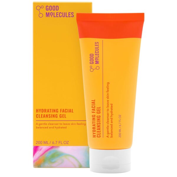 Good Molecules Hydrating Facial Cleansing Gel – Face Wash with Rosewater and Pineapple Extracts to Brighten, Cleanse, and Moisturize – Facial Cleanser, Skin Care