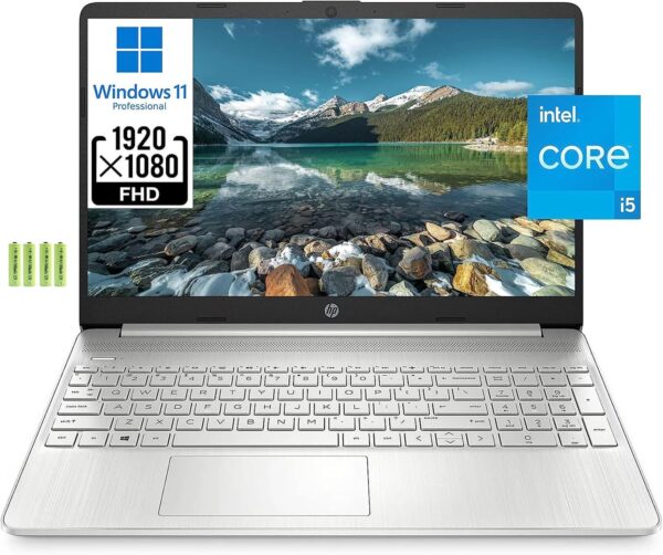 HP 15 15.6″ Full HD Business Laptop Computer [Windows 11 Pro], Intel 4-core i5-1135G7 (Beats i7-1065G7), 32GB RAM, 1TB PCIe SSD, Iris Xe Graphic, Numeric Keypad, Wi-Fi 6, BT 4.2, Webcam, w/Battery