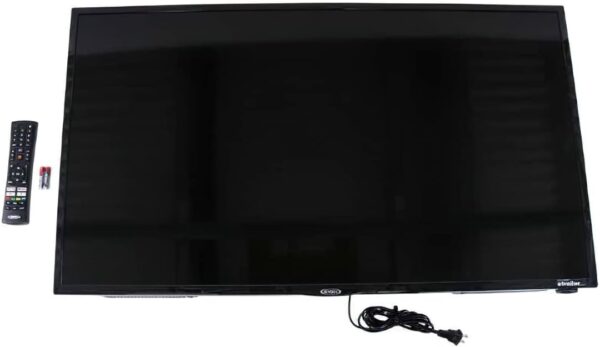 Jensen JE4023S LED 40″ Smart TV, AC Power, White LED Illumination, 16:9 LCD Panel, Integrated HDTV (ATSC) Tuner, VESA 200mm x 200mm Mounting Pattern, 200 Nit, 1920 x 1080 Max Resolution