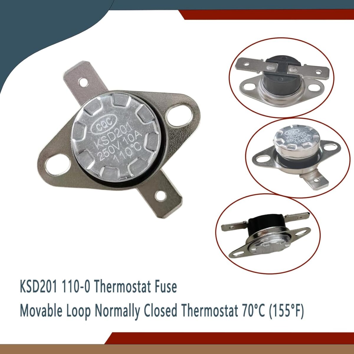 KSD201 110 0 Microwave Thermostat Fuse for GE Microwave Oven Coffee Maker Normally Closed Thermostat KSD201 110-0 Microwave Thermostat Fuse for GE Microwave Oven Coffee Maker Normally Closed Thermostat