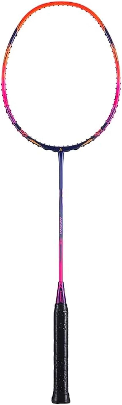 Kawasaki Professional Badminton Racket Set 35lbs High Tension 5U Ultra-Light 40T High Modulus Graphite Attack Type Lightweight Racket NEZHA 35-Orange