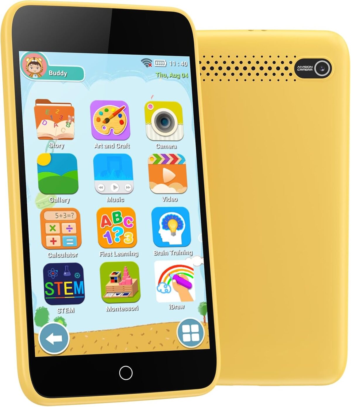 Kids Smart Phone Gifts for Boys and Girls Ages 3-12, 3.97″ Touchscreen Learning Toys – Kids Cell Phone with 210+ Learning Games and 190+ Drawing, Toys for Birthday Christmas and Back-to-School Gifts