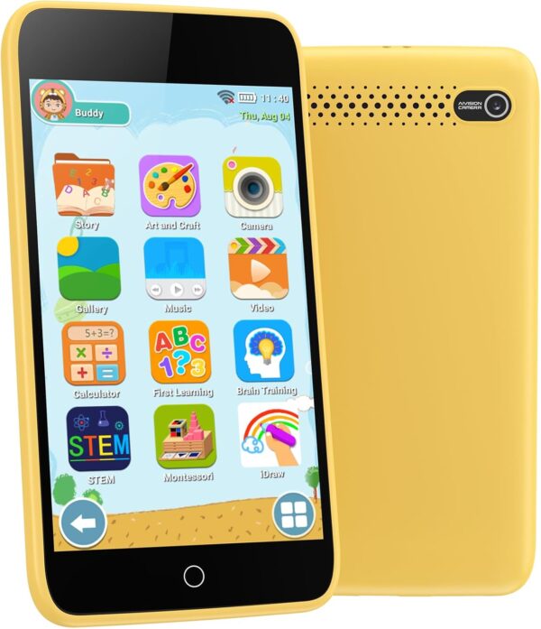 Kids Smart Phone Gifts for Boys and Girls Ages 3-12, 3.97″ Touchscreen Learning Toys – Kids Cell Phone with 210+ Learning Games and 190+ Drawing, Toys for Birthday Christmas and Back-to-School Gifts