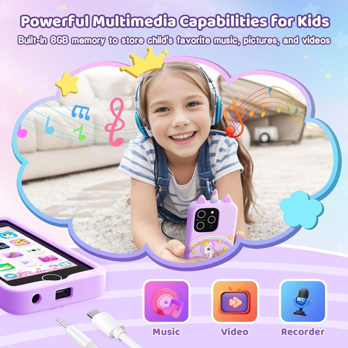 Kids Smart Phone for Girls 4.0 Touchscreen Learning Music Puzzle Games Toddler Phone for Kids Ages 3 9 Dual Camera，Built in 8G SD Card Kids Phone Toy Gifts for Kids Cell Phone Toy Coral Kids Smart Phone for Girls, 4.0" Touchscreen Learning Music Puzzle-Games Toddler Phone for Kids Ages 3-9, Dual Camera，Built-in 8G SD Card Kids Phone Toy, Gifts for Kids Cell Phone Toy, Coral