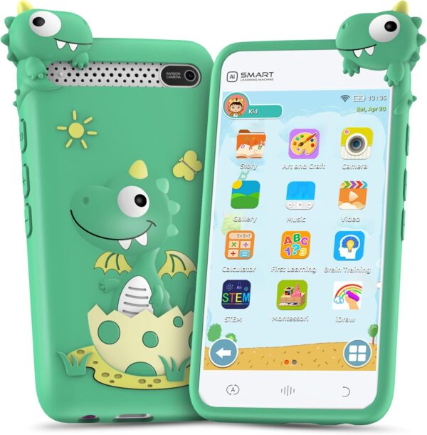 Kids Toy Phone, 3.97-inch Smartphone for Kids with Camera and Music Player, Perfect Toy for Little Explorers, Featuring Over 200 Educational and Brain-Boosting Games, for Aged 3-12 Children.