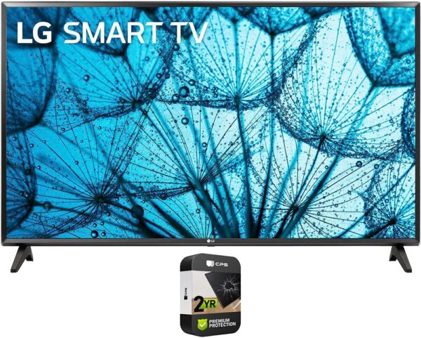 LG 32LM577BPUA 32 Inch LED HD Smart webOS TV Bundle with Premium 2 YR CPS Enhanced Protection Pack
