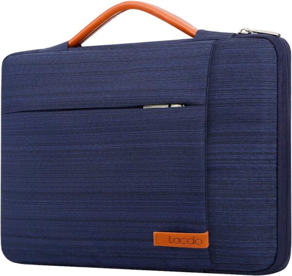 Lacdo 360° Protective 16 Inch Laptop Sleeve Case for 16 Inch HP Lenovo ASUS Acer Dell Laptop/HP Pavilion Envy/Lenovo ThinkPad IdeaPad/Acer Swift/ASUS Vivobook/Dell Computer Bag, Blue