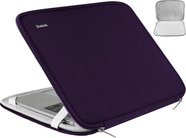 Laptop Case, 15.6 Inch, Durable Shockproof Protective Sleeve Cover Compatible with HP, ASUS, Lenovo, Acer, Notebook, Computer, Dark Purple
