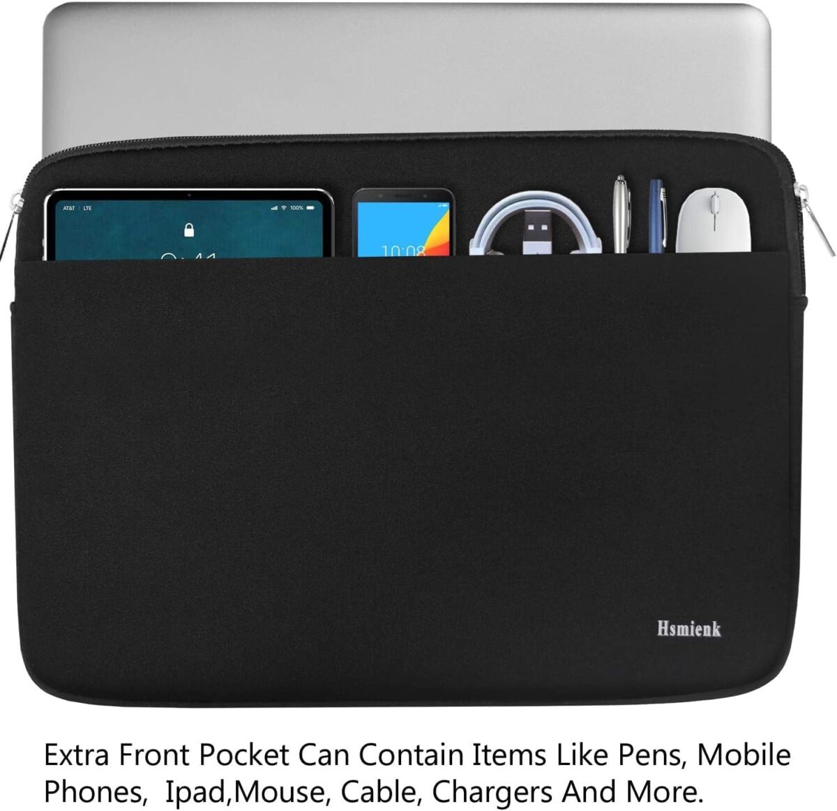 Laptop Case Sleeve 15.6 inch Shockproof Protective Notebook Case with Accessory Pocket Briefcase Carrying Laptop Cover for 15.6 HP ASUS Dell Lenovo Acer Black Laptop Case Sleeve 15.6 inch, Shockproof Protective Notebook Case with Accessory Pocket, Briefcase Carrying Laptop Cover for 15.6" HP, ASUS, Dell, Lenovo, Acer, Black