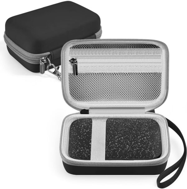 Leayjeen Travel Carrying Case Compatible with HP Sprocket Portable 2×3 ，Instant Color Photo Printer for Mobile Printers and Accessories-Black(Case Only)