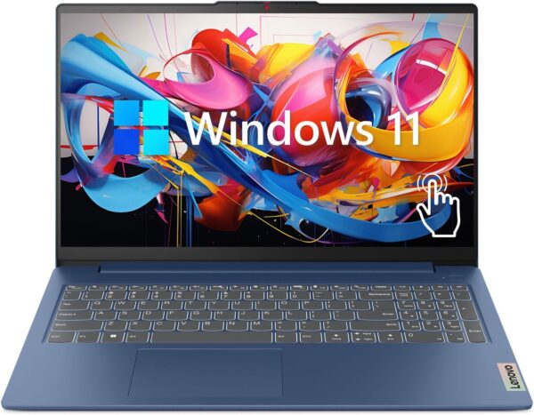 Lenovo IdeaPad 3 Laptop, 15.6″ FHD Touchscreen, Intel Core i5-1155G7, 24GB RAM, 1TB SSD, Webcam, HDMI, Wi-Fi 6, Windows 11 Home, Blue