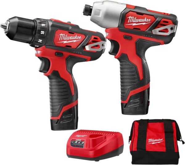 M12 Drill/Impact Combo Kit – Milwaukee 2494-22