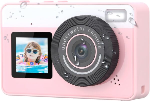 Mafiti Underwater Camera 10FT Waterproof Camera Snorkeling, Compact Floatable Digital Camera for Kids Teenagers Adults, Surfing Swimming and Kayaking,Pink
