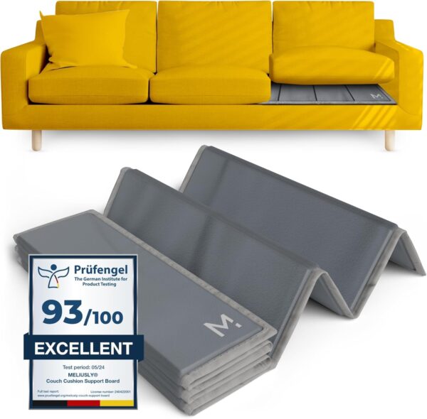 Meliusly Heavy Duty Couch Cushion Support for Sagging Cushions (24×72) Reinforced Wood Sofa Cushion Support Board for Sagging Seat, Deep Couch Supporter for Under The Cushions, Loveseat Saver