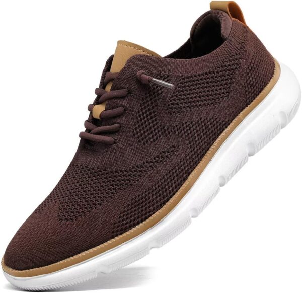 Mens Oxfords Lace-Up Lightweight Casual Walking Shoes Dress Shoes Fashion Sneakers Shoes