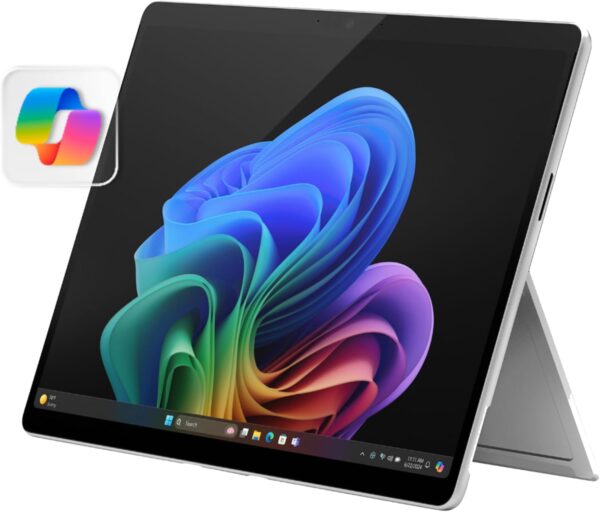 Microsoft Surface Pro 2-in-1 Laptop/Tablet (2024), Windows 11 Copilot+ PC, 13″ Touchscreen Display, Snapdragon X Plus (10 Core), 16GB RAM, 512GB Storage, Platinum
