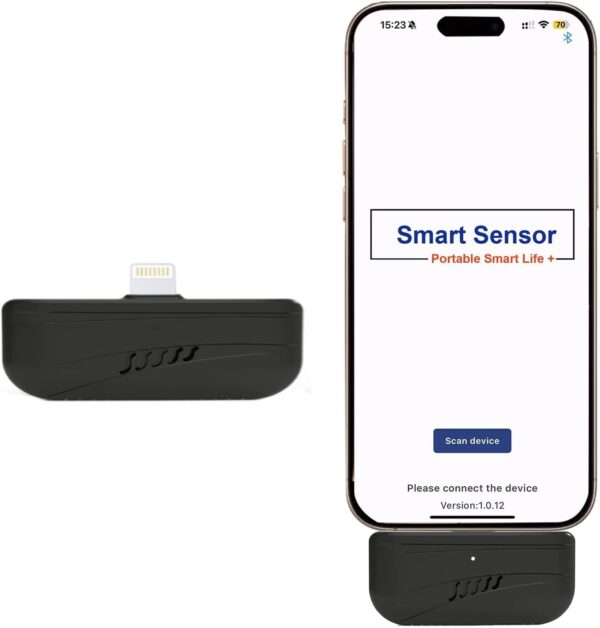 Mobile Smartphone Breathalyzer | No Contact Mini Alcohol Test |WeGoIOT Portable Alcohol Breathalyzer Tester(with iPhone Adopter)(Lightning Cable)