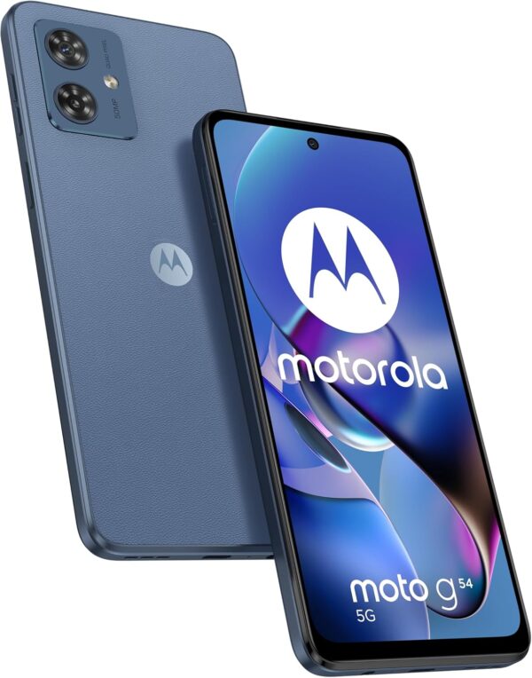 Motorola Moto G54 Dual-SIM 256GB ROM + 12GB RAM (GSM Only | No CDMA) Factory Unlocked 5G Smartphone (Indigo Blue) – International Version