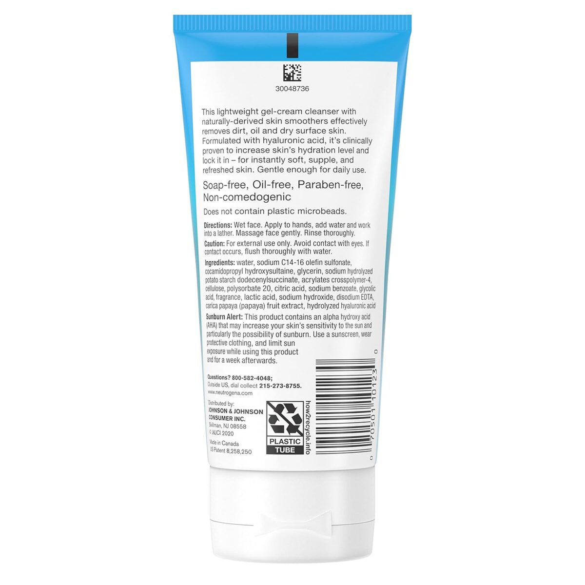 Neutrogena Hydro Boost Gentle Exfoliating Daily Facial Cleanser with Hyaluronic Acid Clinically Proven to Increase Skins Hydration Level Non Comedogenic Oil Soap Paraben Free 5 Oz 3 Pack Neutrogena Hydro Boost Gentle Exfoliating Daily Facial Cleanser with Hyaluronic Acid, Clinically Proven to Increase Skin's Hydration Level, Non-Comedogenic Oil-, Soap- & Paraben-Free, 5 Oz, 3 Pack
