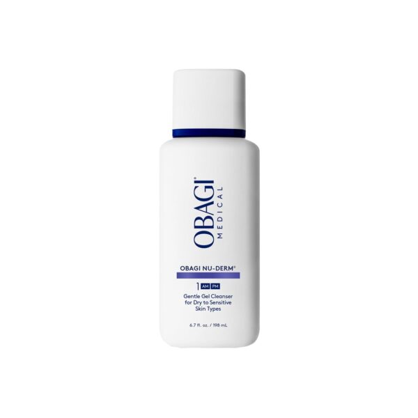 Obagi Medical Nu-Derm Gentle Face Cleanser for Normal to Dry Sensitive Skin – Daily Facial Cleanser Gently Removes Dirt, Oil, Makeup & Impurities
