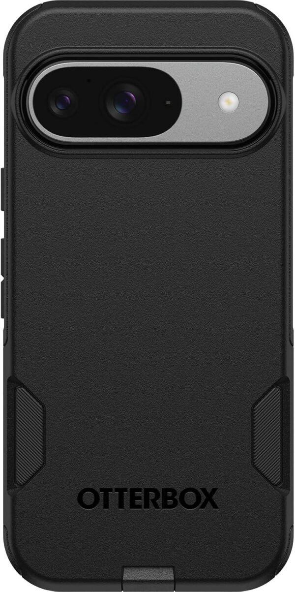OtterBox Google Pixel 9 & 9 Pro Commuter Series Case – Black, Ultra-Sleek, Wireless Charging Compatible, Raised Edges Protect Camera & Screen (Ships in Polybag)