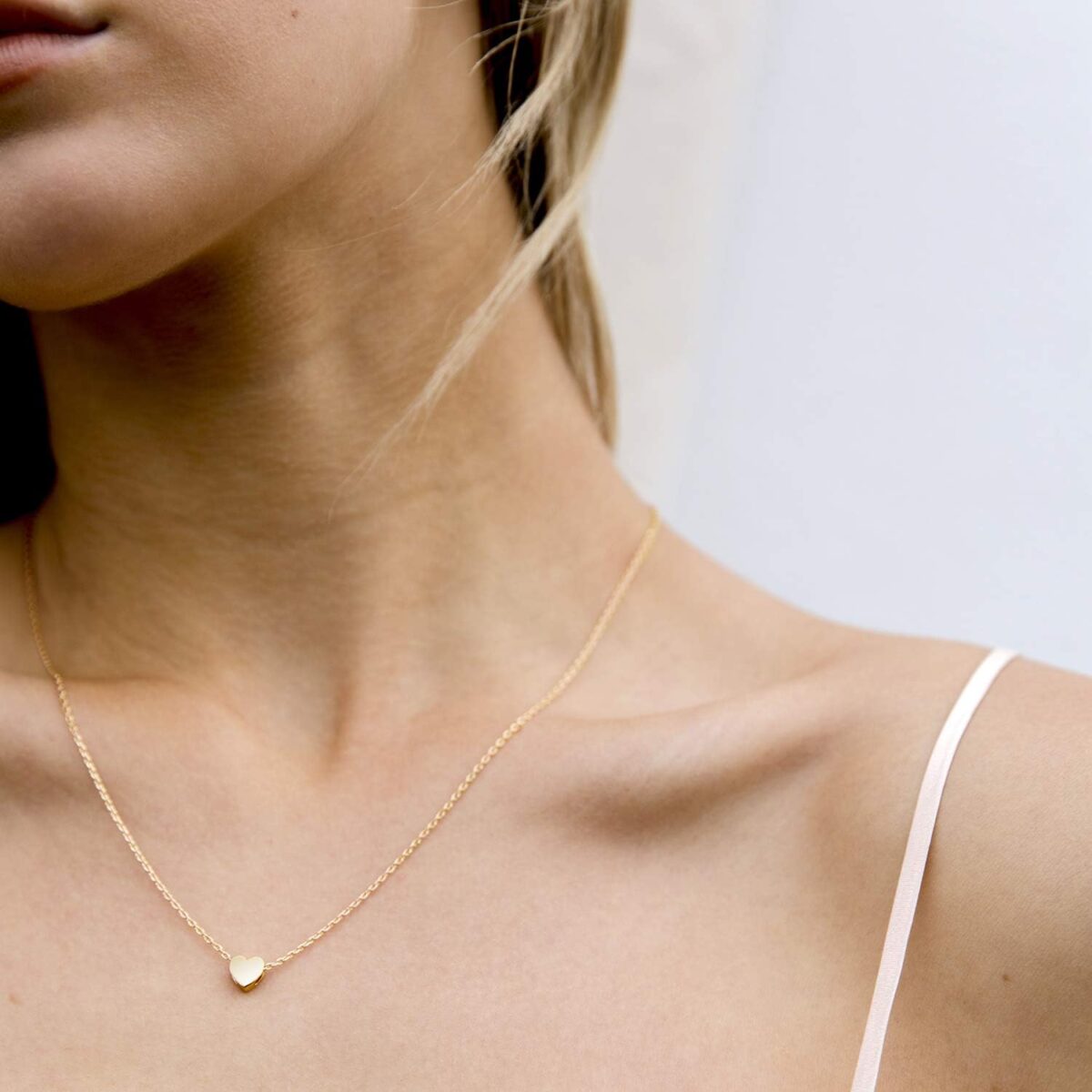 PAVOI 14K Gold Plated Cubic Zirconia Heart Necklace Cute Dainty Love Pendant Necklaces for Women PAVOI 14K Gold Plated Cubic Zirconia Heart Necklace | Cute Dainty Love Pendant Necklaces for Women