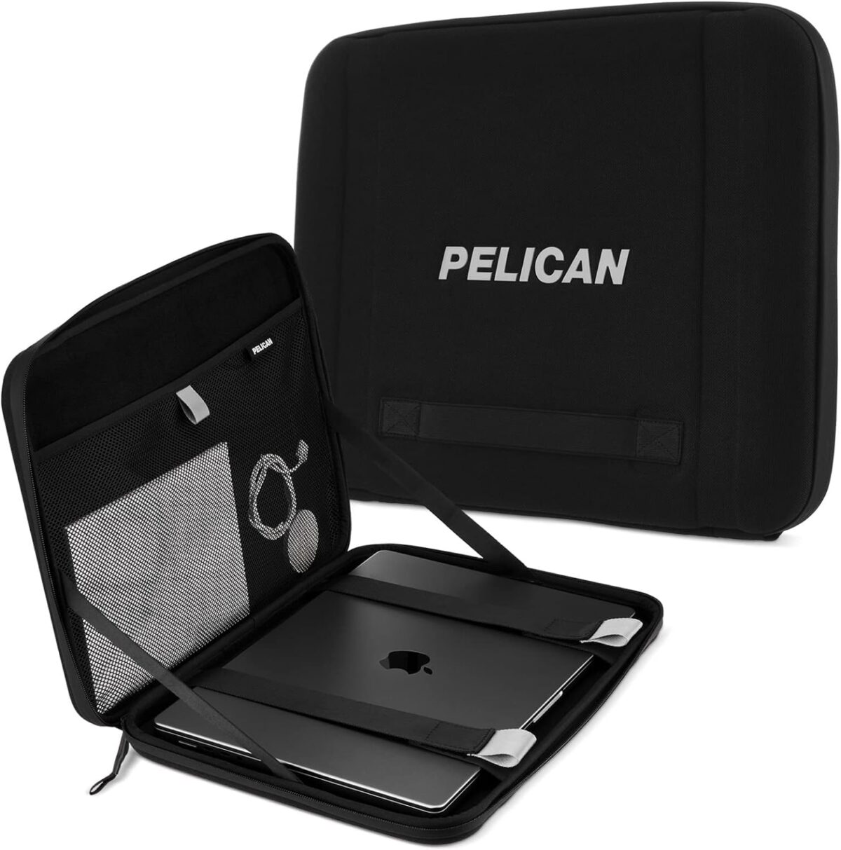 Pelican Adventurer – Laptop Bag/Case 16 Inch – [Elastic Carrying Handle] [Secure Zip Lock] Waterproof, Scratchproof and Heavy Duty Laptop Sleeve for All Laptops from 14 inches up to 16 inches – Black