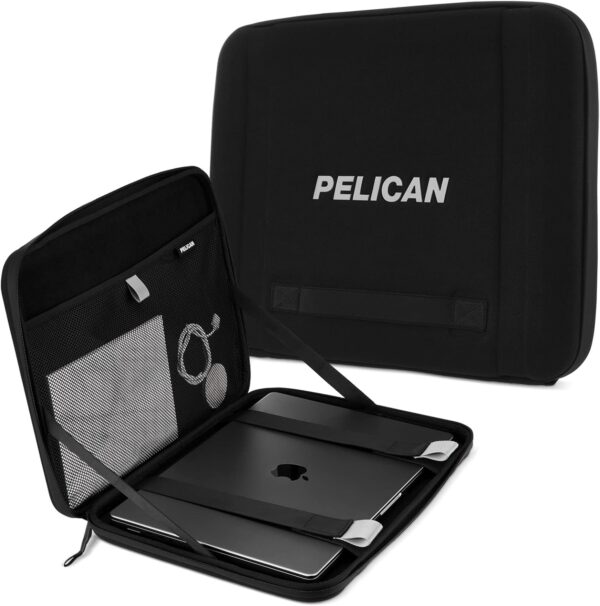 Pelican Adventurer – Laptop Bag/Case 16 Inch – [Elastic Carrying Handle] [Secure Zip Lock] Waterproof, Scratchproof and Heavy Duty Laptop Sleeve for All Laptops from 14 inches up to 16 inches – Black