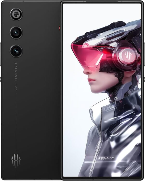 REDMAGIC 10 Air Smartphone 5G, 120Hz Gaming Phone, 6.8″ FHD+ Screen, Under Display Camera, 6000mAh Android Phone, 12+256GB, 80W Charger, Dual-Sim, US Unlocked Cell Phone Black