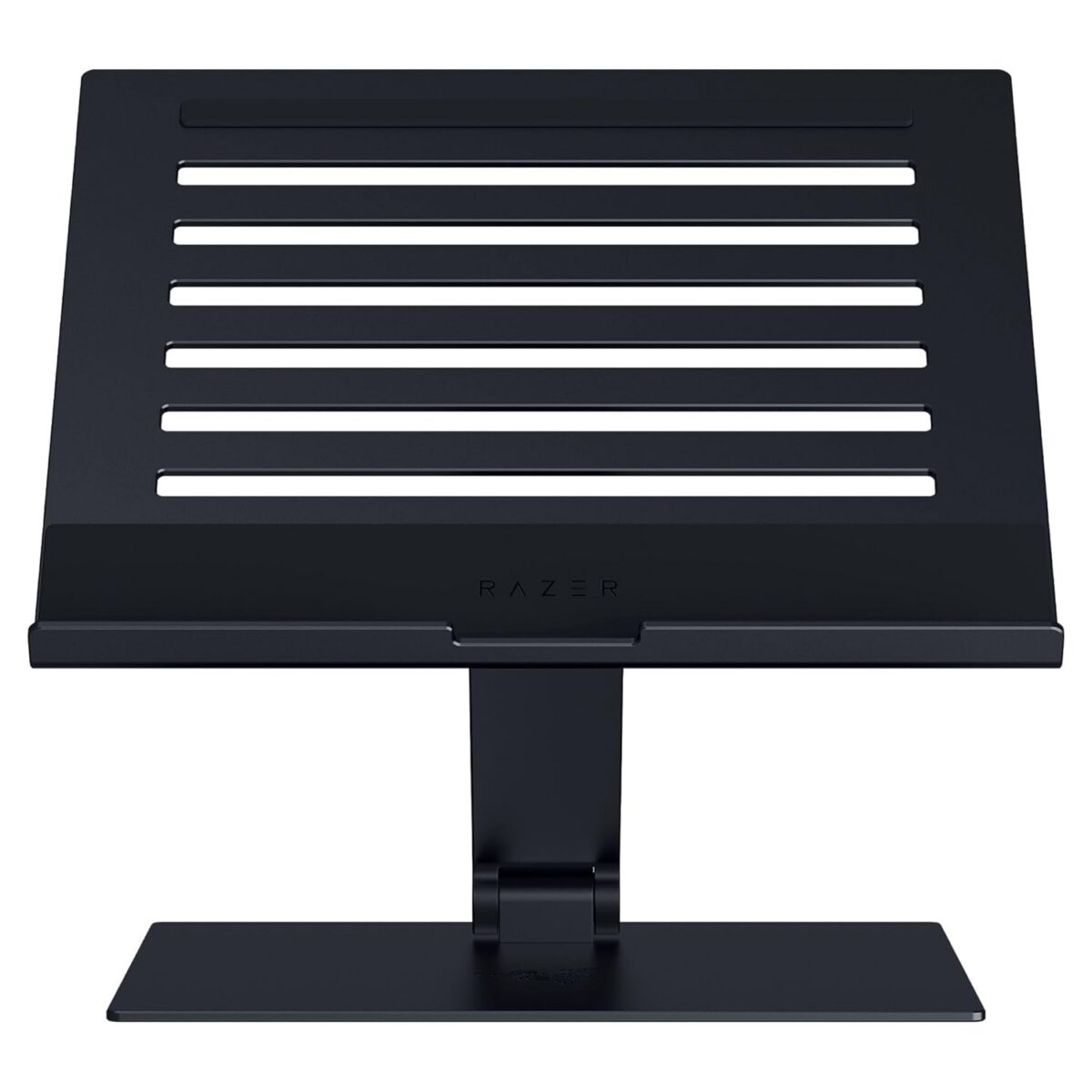 Razer Adjustable Laptop Stand: Fits Most Tablets, Laptops & Macbooks 14” to 18″ – Adjust Height and Tilt – Durable Aluminum Construction – Vented Design – Foldable for Storage & Travel – Black