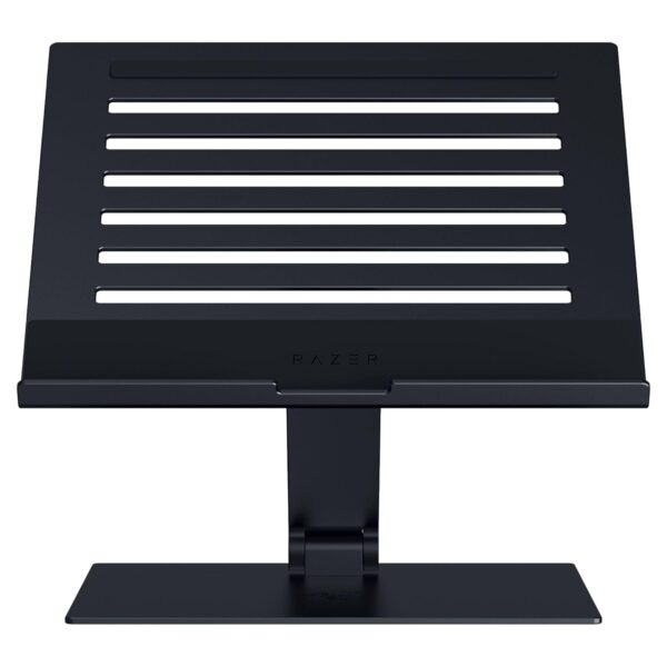 Razer Adjustable Laptop Stand: Fits Most Tablets, Laptops & Macbooks 14” to 18″ – Adjust Height and Tilt – Durable Aluminum Construction – Vented Design – Foldable for Storage & Travel – Black