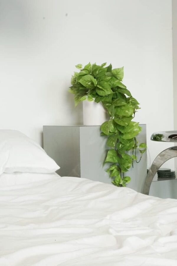 Retrograde 32″ Realistic Fake Pothos Ivy Plant for Home Decor Indoor Silk Artificial Plant Large (Light Green)