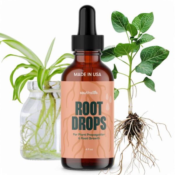 Root Drops – Liquid Rooting Hormone | Fast Propagation, Stronger Roots, Less Shock | Works in Water, Soil, Leca, Moss | for All Indoor Houseplants Like Pothos, Monstera, Philodendron (4 oz)