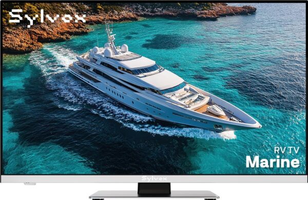 SYLVOX 12 Volt TV, 22″ Smart RV TV w/DVD Player | 1080P Full HD, Wide Viewing Angle, ATSC Tuner, HDMI & USB, AC/DC Powered for RV, Boat, Yacht, Beach House, or Home