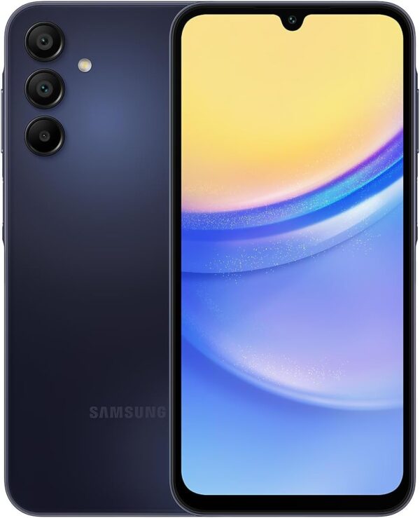 Samsung Galaxy A15 A155M 128GB Dual-SIM GSM Unlocked Android Smartphone (Latin America Version) – Blue Black
