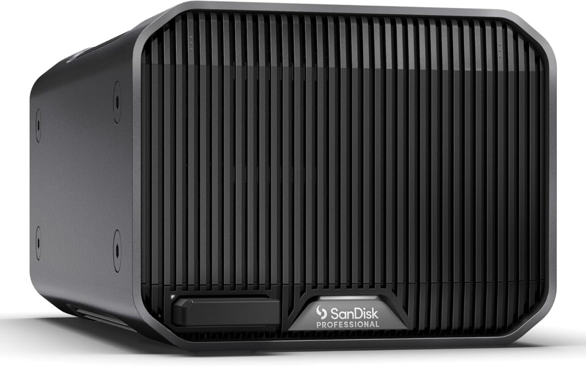 SanDisk Professional 44TB G-RAID Mirror – External HDD, RAID with Redundancy, Thunderbolt 3, USB (10Gbps), 7200RPM Ultrastar Hard Drive, Up to 260MB/s Read in RAID 1 – SDPHH2H-044T-NBAAD