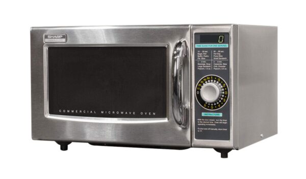Sharp R-21LCFS Medium-Duty Commercial Microwave (Dial Timer, 1000-Watts, 120-Volts)