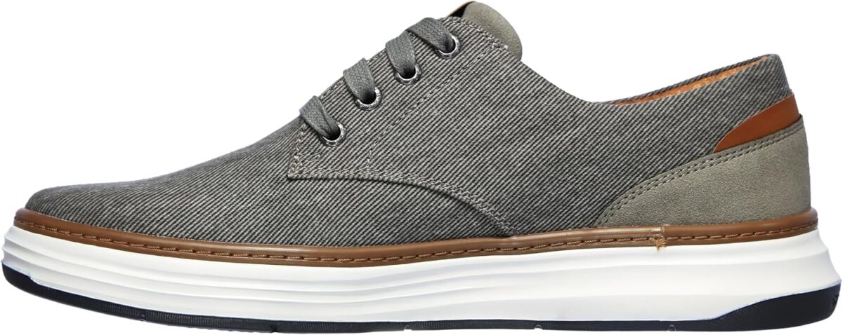 Skechers Men’s Moreno Canvas Oxford Shoe, xx